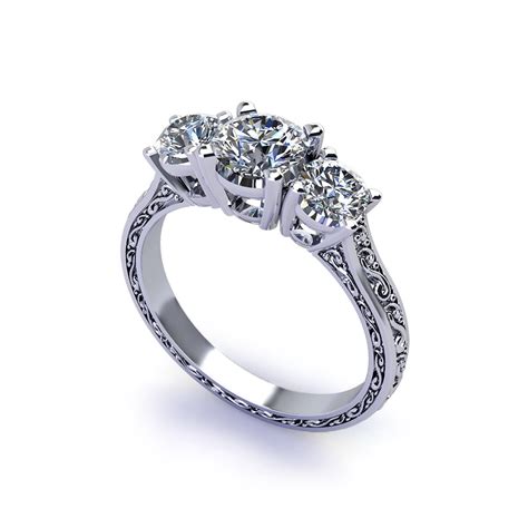 rings with designs|ring designs with 3 diamonds.